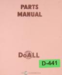 DoAll-Doall D-6, Surface Grinder, REplacement Parts Manual Year (1961)-D-6-D-6-1-D-6-3-03